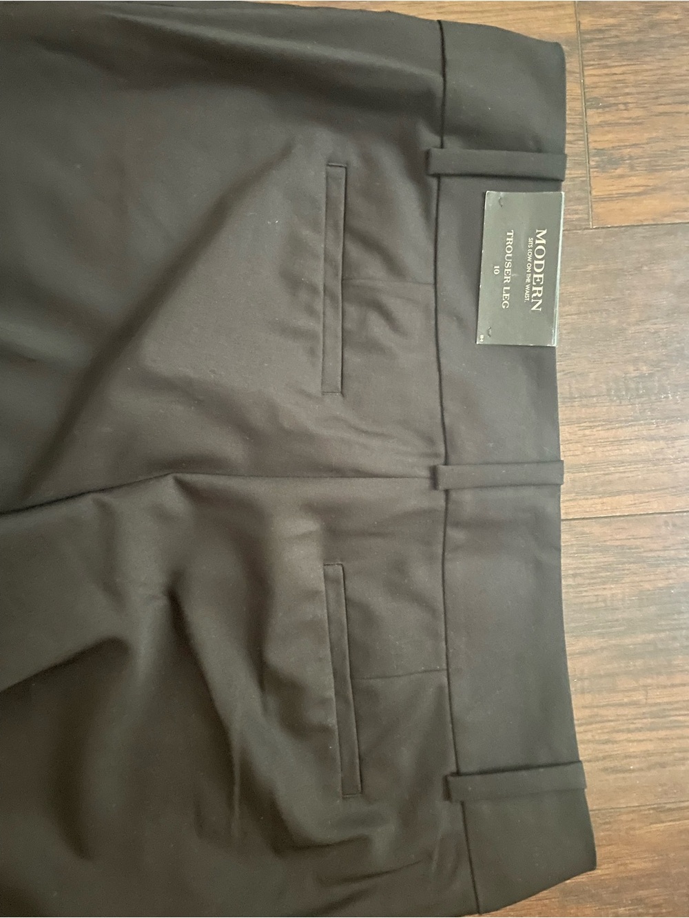 Ann Taylor Black Straight Leg Dress Trousers | Size 10 | NWT | Work Office - Picture 7 of 7